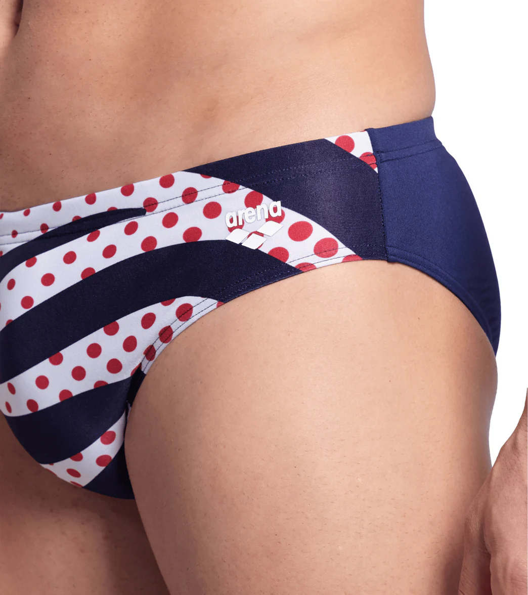 Arena Men's Multi Stripes Brief Swimsuit - Image 4