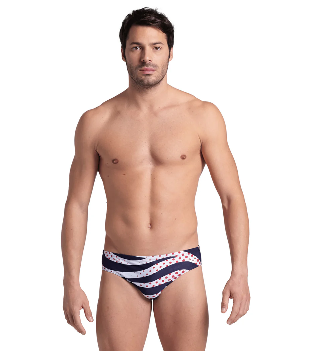 Arena Men's Multi Stripes Brief Swimsuit - Image 8
