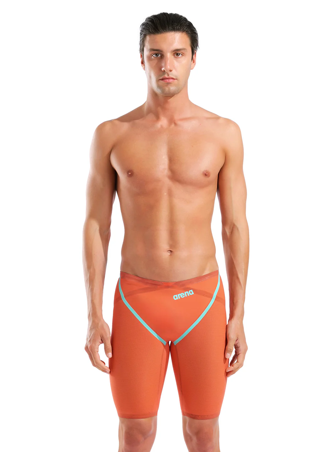 Arena Men's Powerskin Sunset Coral Carbon Glide SL LE Jammer Tech Suit Swimsuit - Image 2