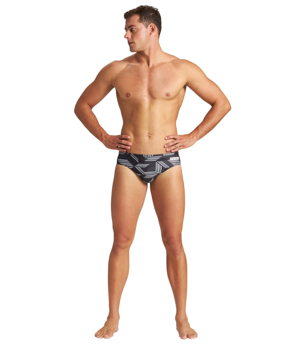 Arena Men's Puzzled Brief Swimsuit - Image 17