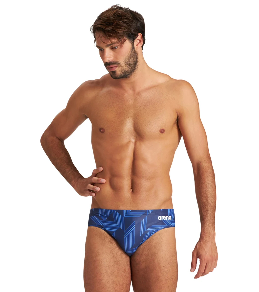 Arena Men's Puzzled Brief Swimsuit - Image 21