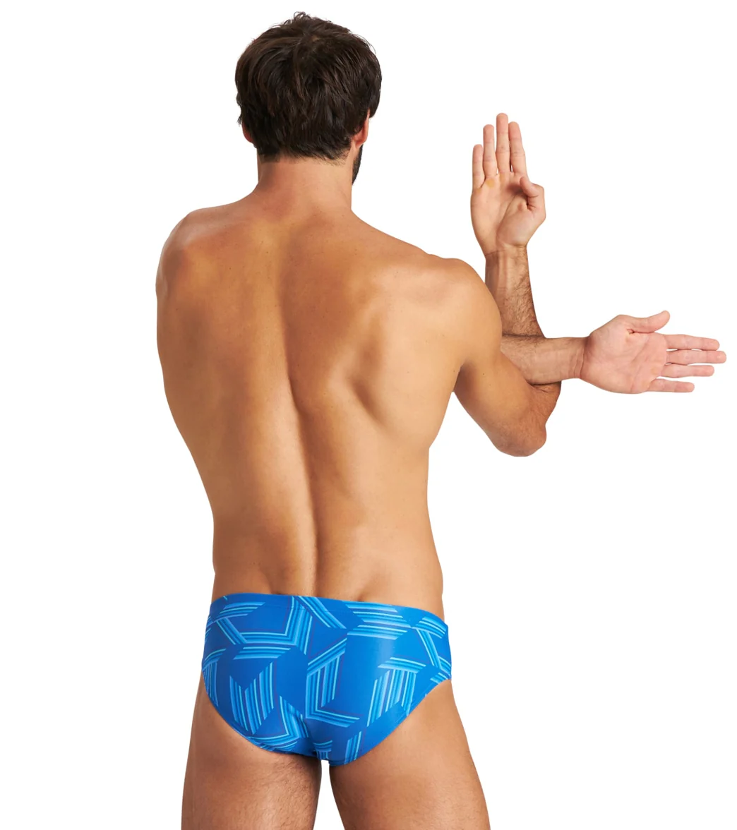 Arena Men's Puzzled Brief Swimsuit - Image 30