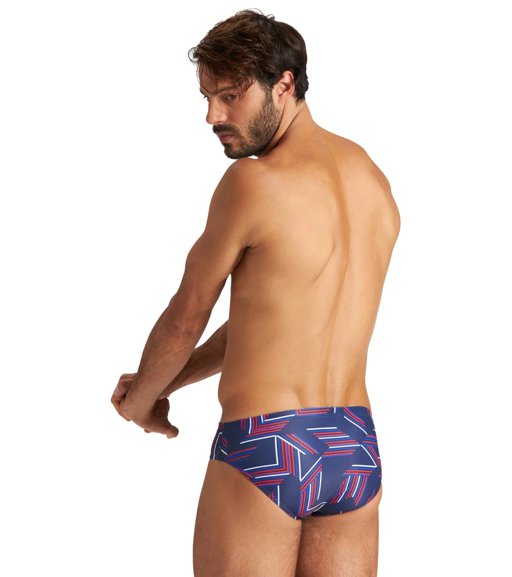 Arena Men's Puzzled Brief Swimsuit - Image 4