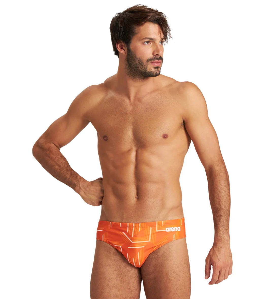 Arena Men's Puzzled Brief Swimsuit - Image 40
