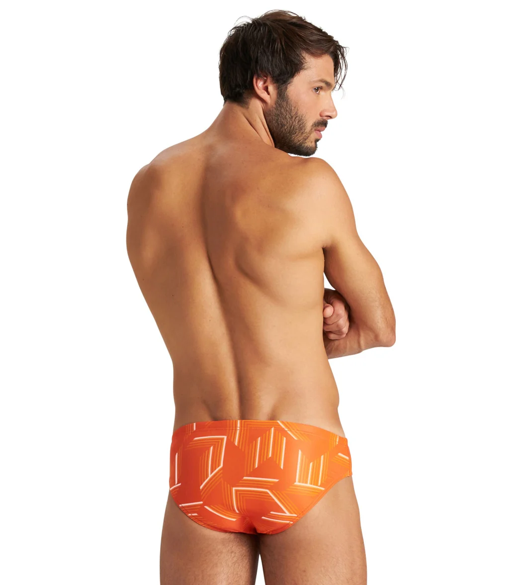 Arena Men's Puzzled Brief Swimsuit - Image 42