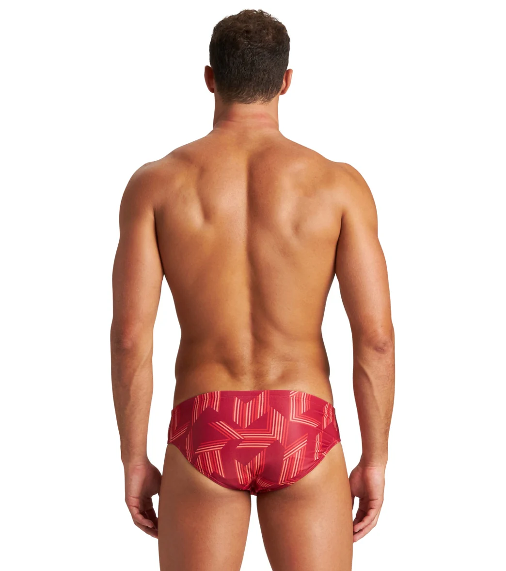 Arena Men's Puzzled Brief Swimsuit - Image 56