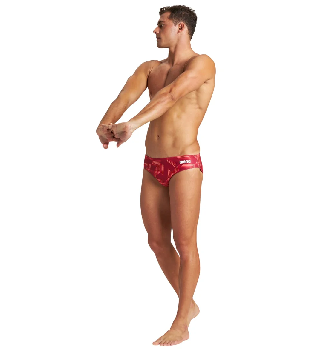 Arena Men's Puzzled Brief Swimsuit - Image 57