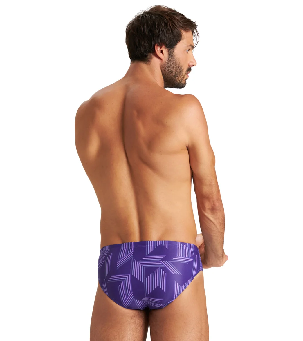 Arena Men's Puzzled Brief Swimsuit - Image 63