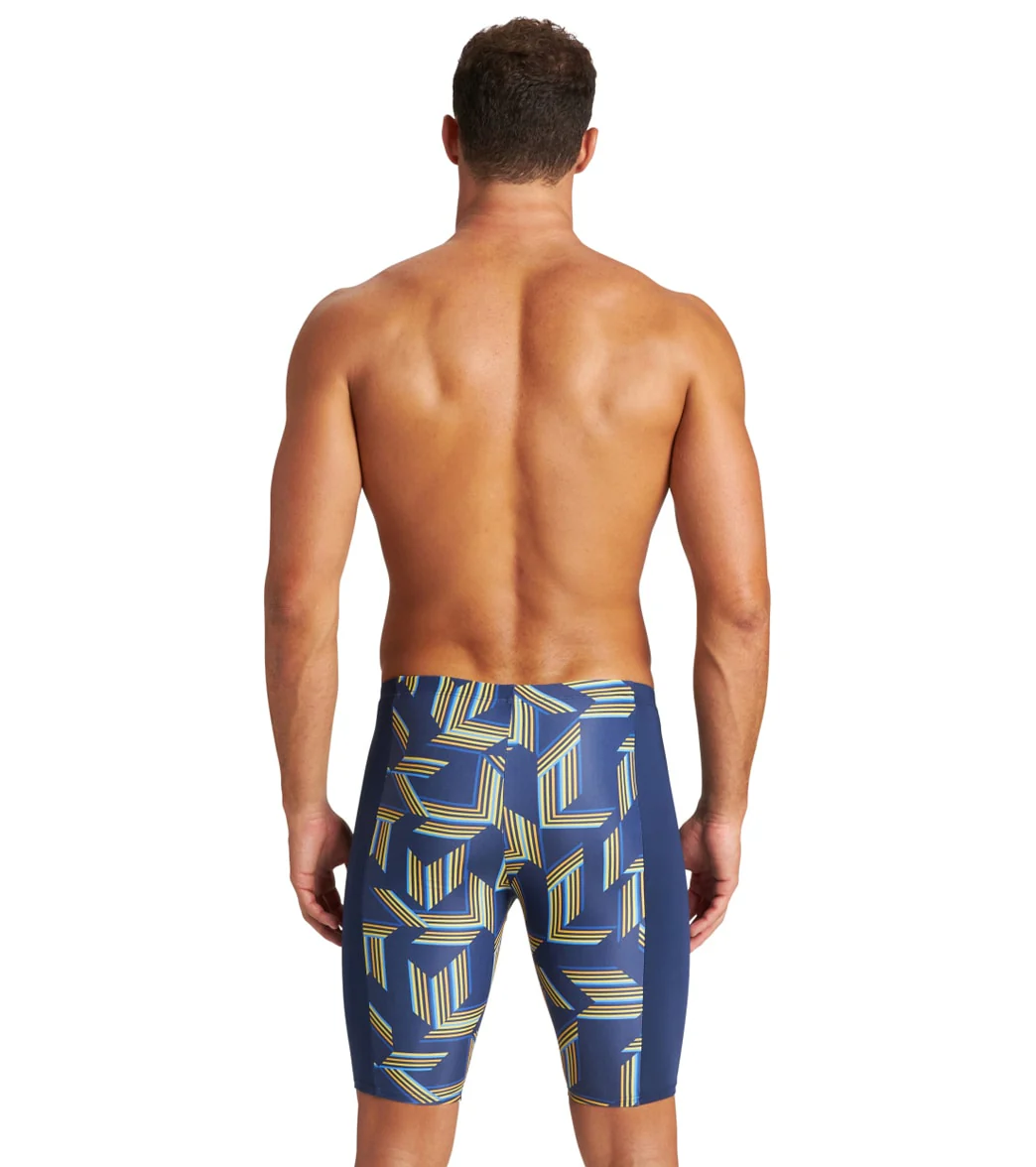 Arena Men's Puzzled Jammer Swimsuit - Image 25
