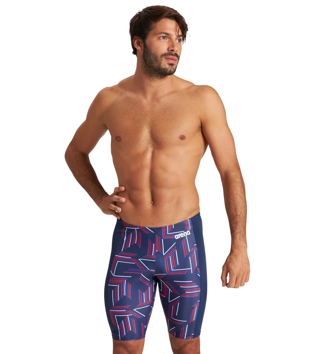 Arena Men's Puzzled Jammer Swimsuit - Image 45