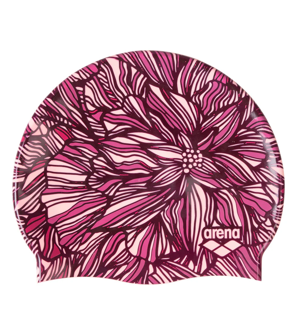 Arena Pink Dahlia Swim Cap