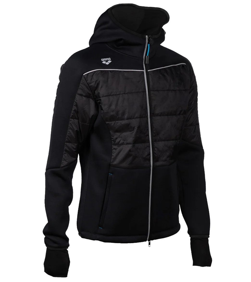 Arena Unisex Team Half-Quilted Hooded Front Zip Jacket - Image 10