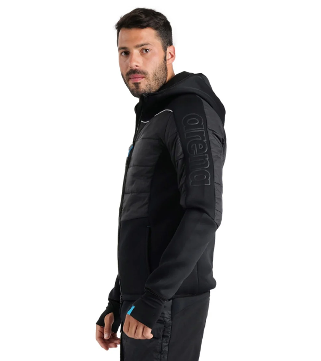 Arena Unisex Team Half-Quilted Hooded Front Zip Jacket - Image 14