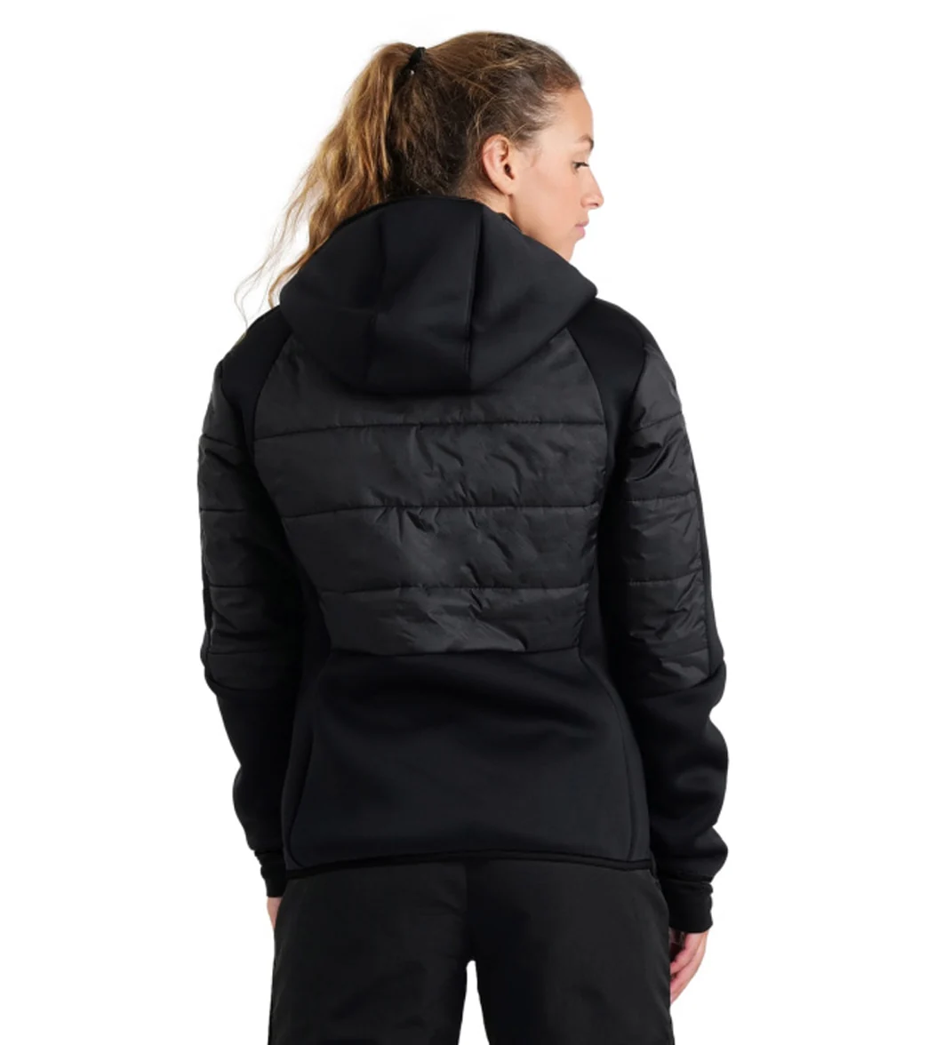 Arena Unisex Team Half-Quilted Hooded Front Zip Jacket - Image 4