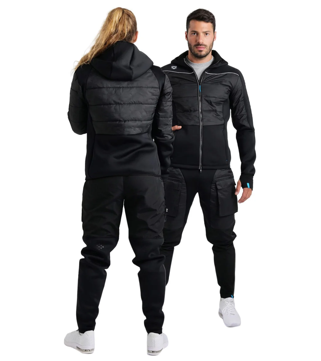 Arena Unisex Team Half-Quilted Hooded Front Zip Jacket - Image 6