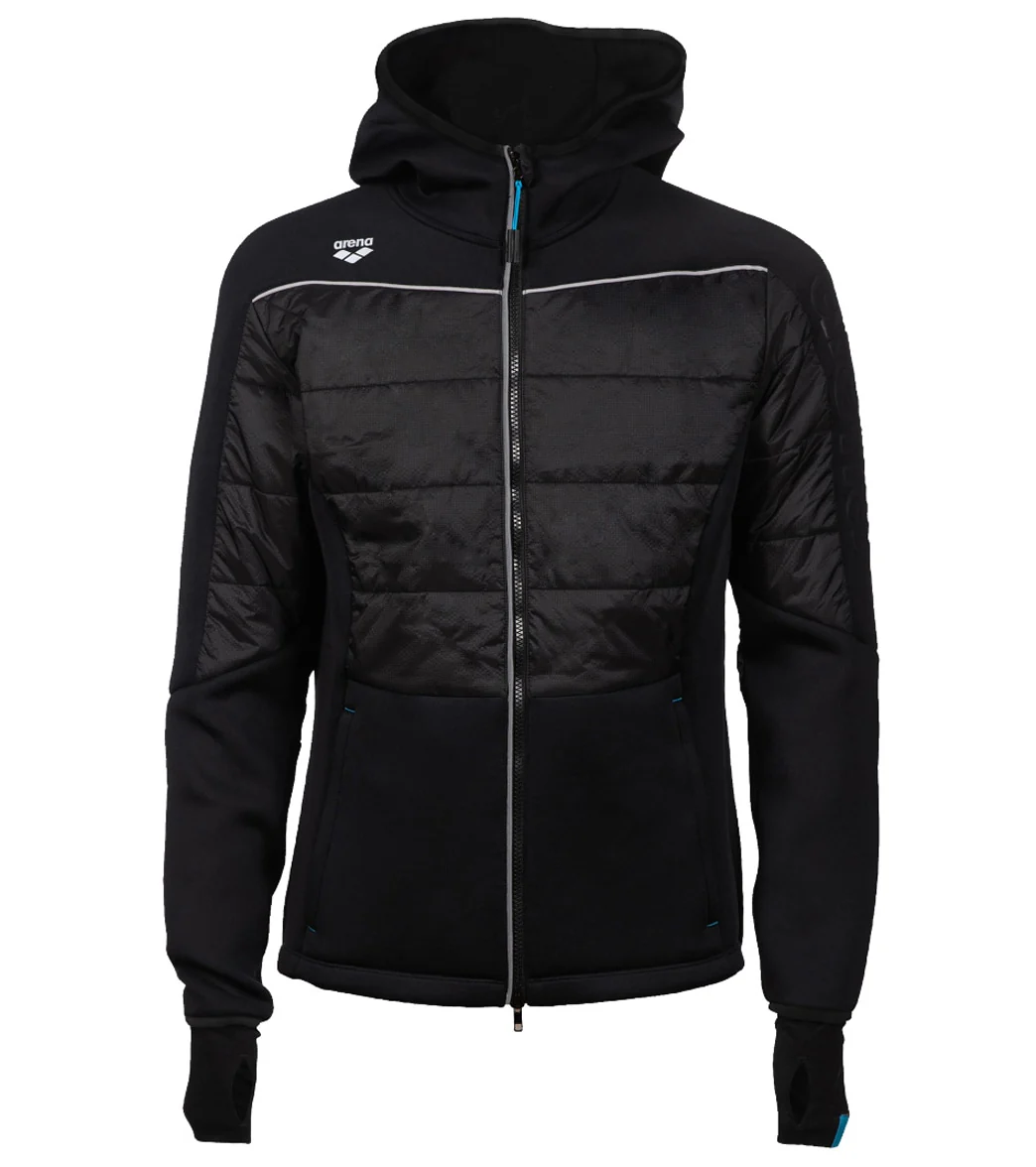 Arena Unisex Team Half-Quilted Hooded Front Zip Jacket - Image 9