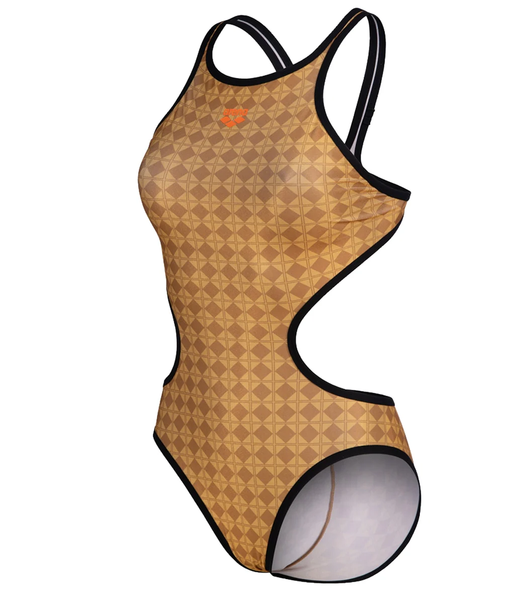 Arena Women's 50th Anniversary Gold Tech One Back One Piece Swimsuit - Image 9