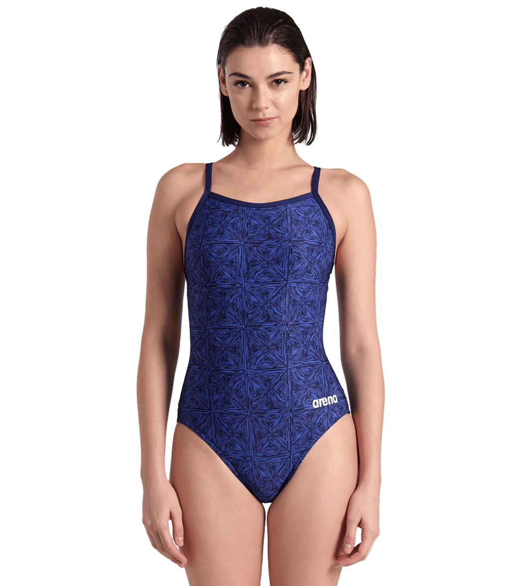Arena Women's Abstract Tiles Lightdrop Back One Piece Swimsuit - Image 15