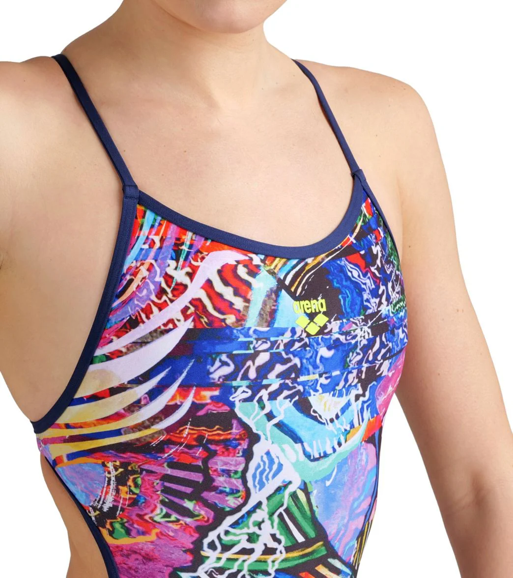 Arena Women's Allover Lace Back One Piece Swimsuit - Image 6