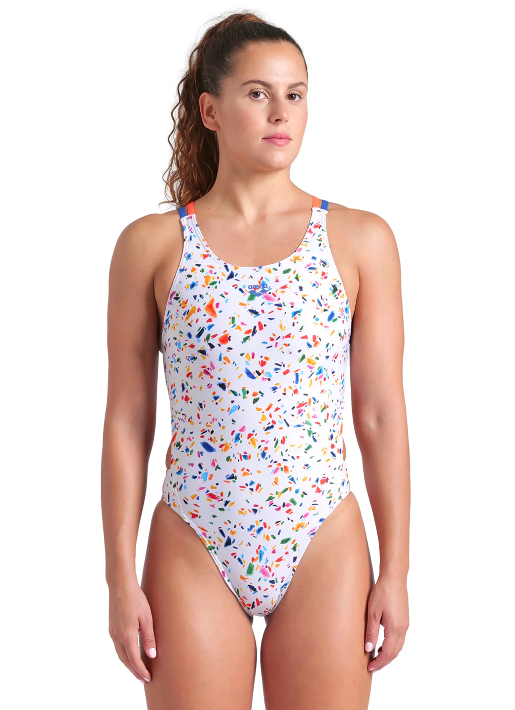Arena Women's Confetti Tech Multi Back One Piece Swimsuit - Image 2
