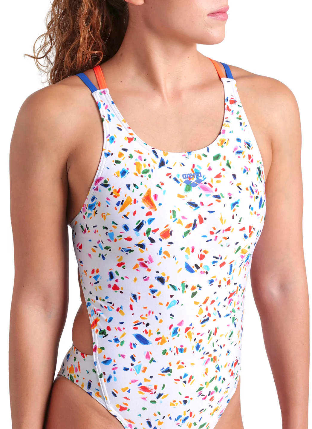 Arena Women's Confetti Tech Multi Back One Piece Swimsuit - Image 5