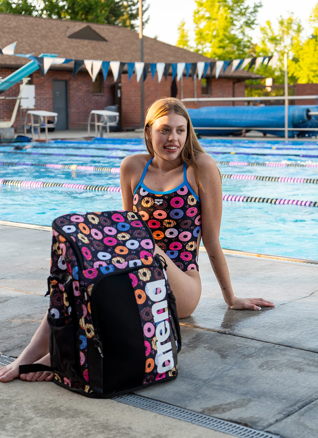 Arena Women's Donuts Challenge Back One Piece Swimsuit - Image 9