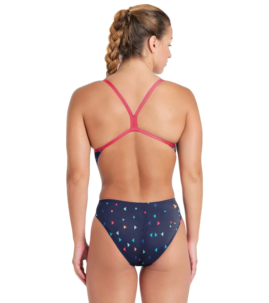 Arena Women's Drew Kibler Geometric Lions Challenge Back One Piece Swimsuit - Image 2