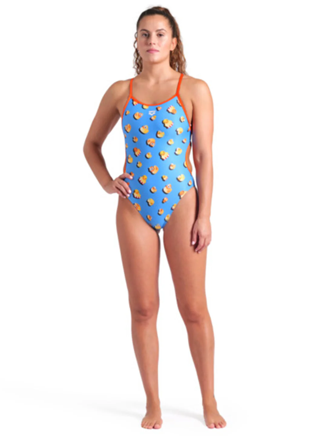 Arena Women's Ducks Lace Back One Piece Swimsuit - Image 5