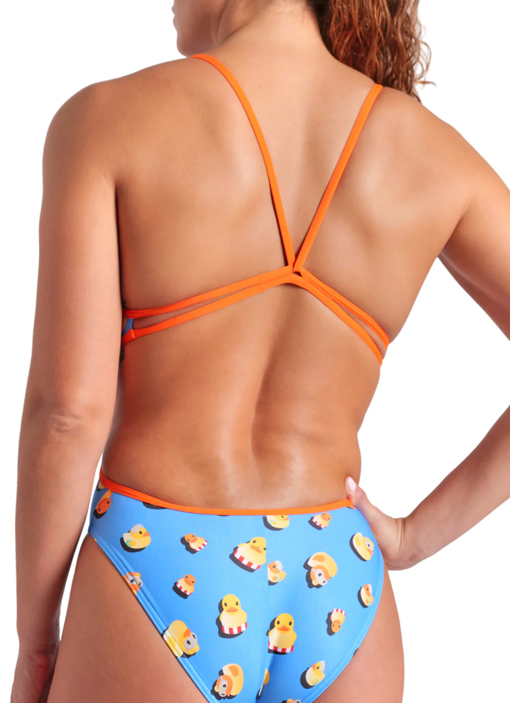 Arena Women's Ducks Lace Back One Piece Swimsuit - Image 7