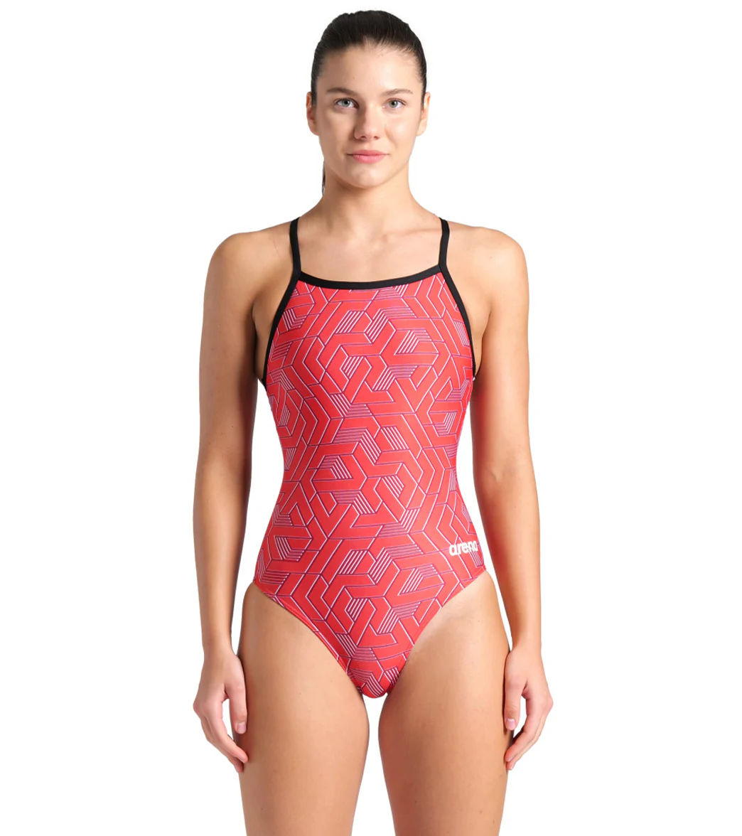Arena Women's Escape Lightdrop Back One Piece Swimsuit - Image 3