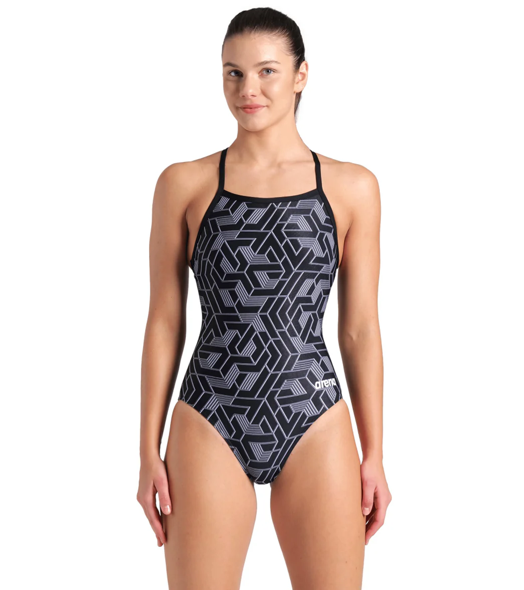 Arena Women's Escape Lightdrop Back One Piece Swimsuit - Image 9