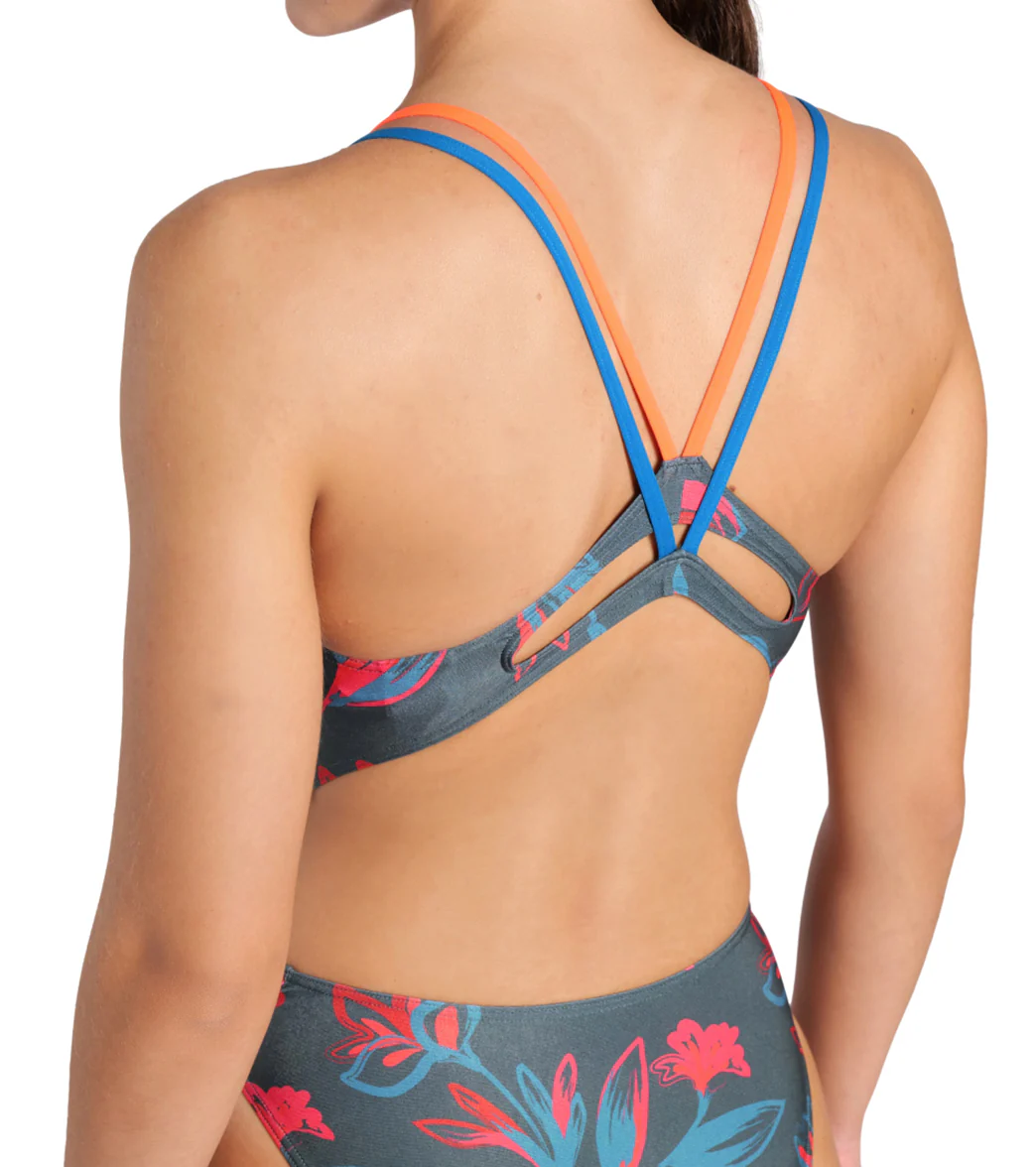 Arena Women's Floral Lace Plus Back One Piece Swimsuit - Image 5