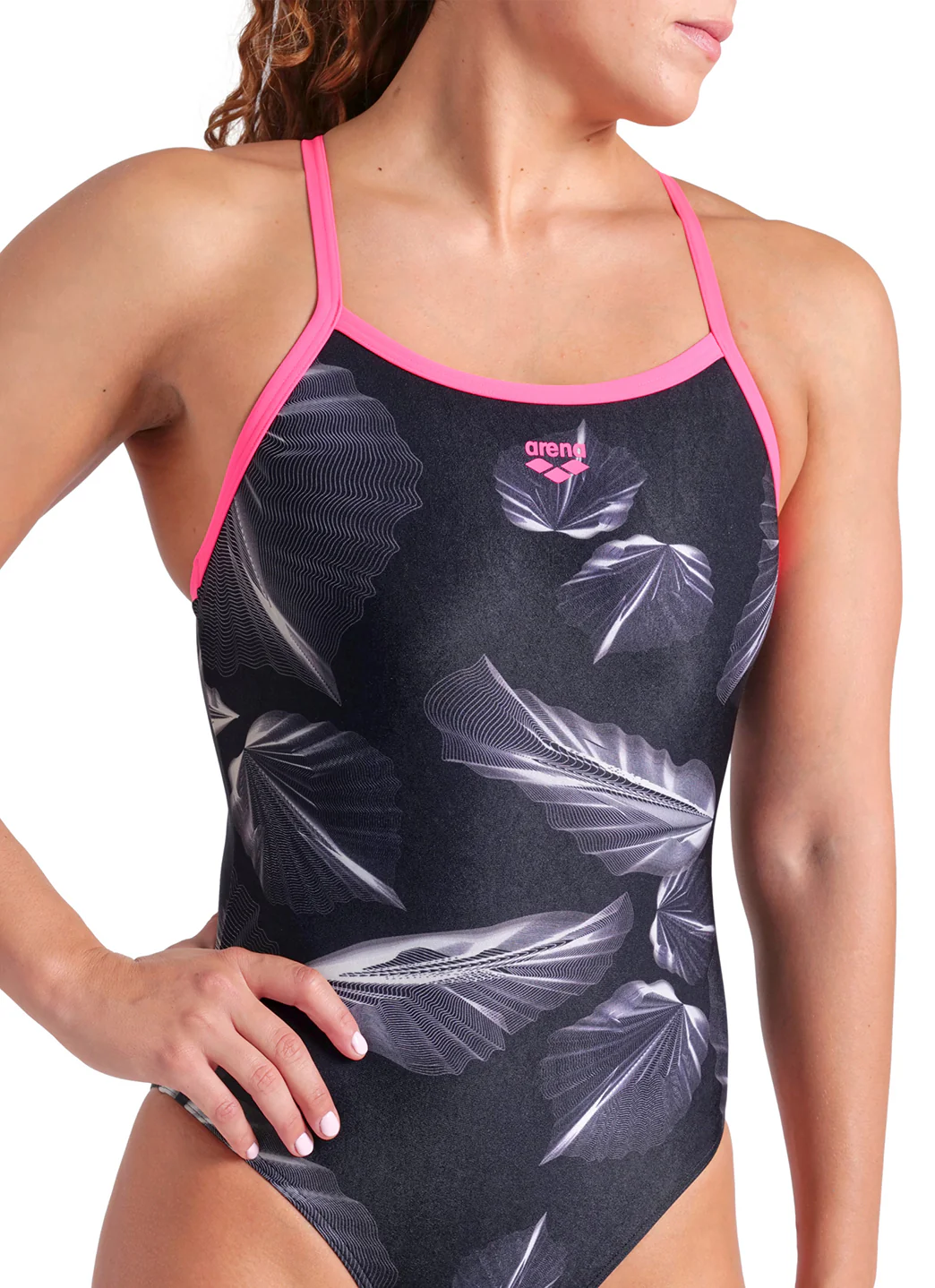 Arena Women's Frozen Leaves Lightdrop Back One Piece Swimsuit - Image 13