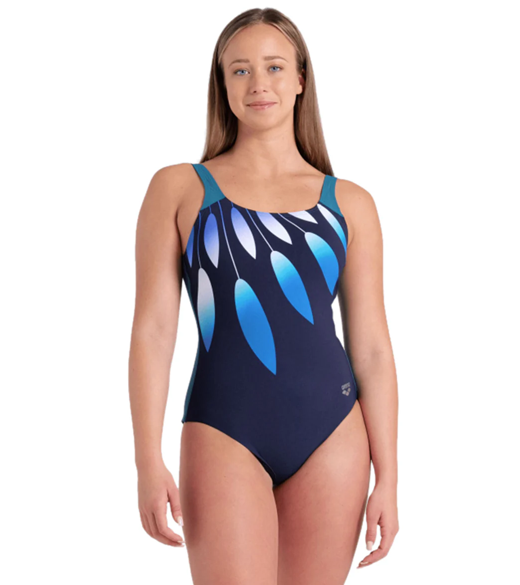 Arena Women's Giuliana Squared Back One Piece Swimsuit - Image 9