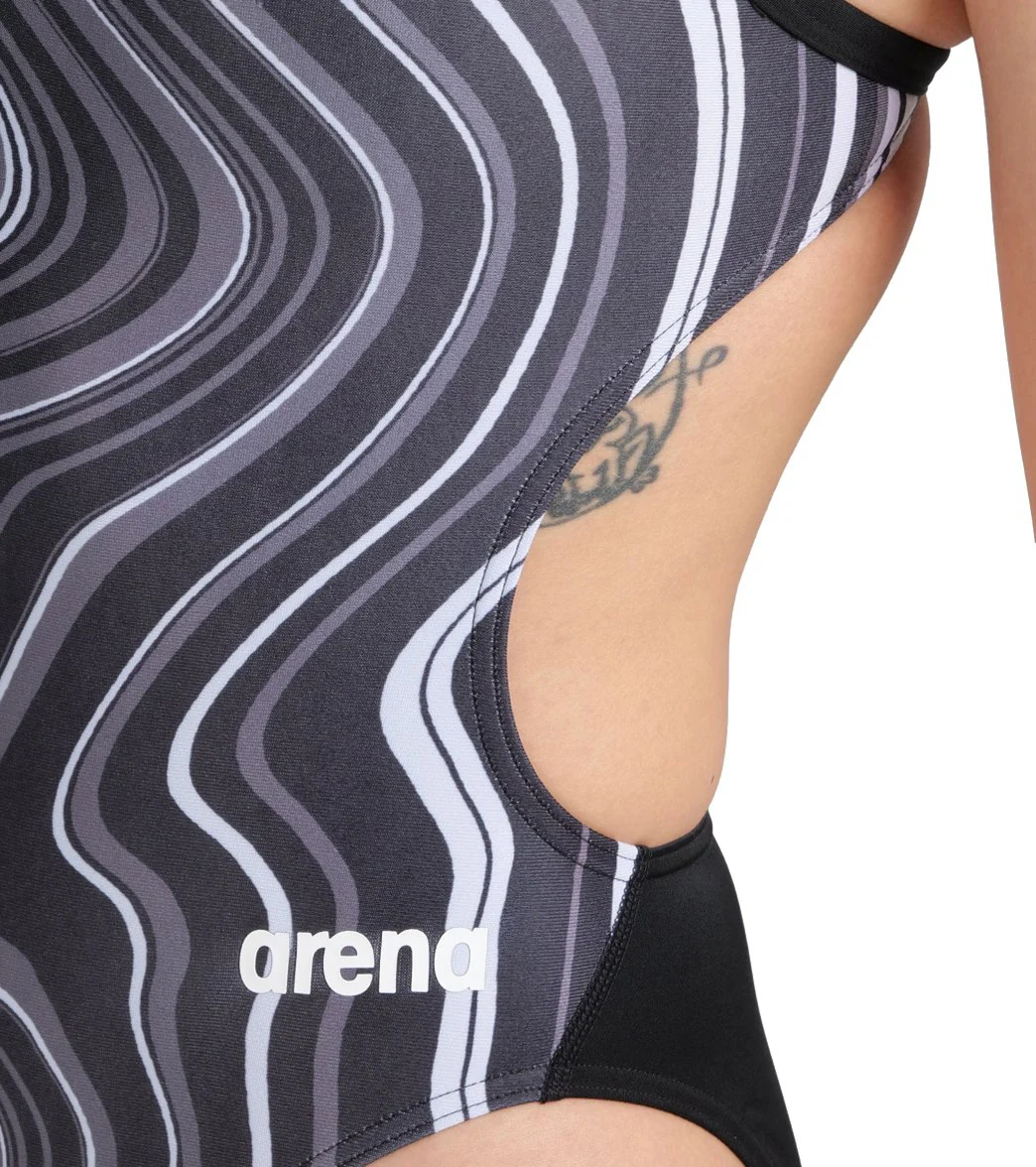 Arena Women's Marbled Challenge Back One Piece Swimsuit - Image 20
