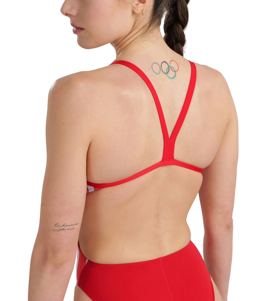 Arena Women's Marbled Challenge Back One Piece Swimsuit - Image 35