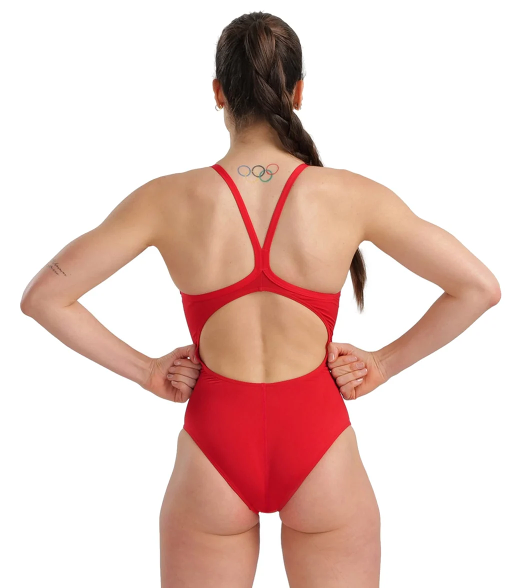 Arena Women's Marbled Light Drop Back One Piece Swimsuit - Image 18