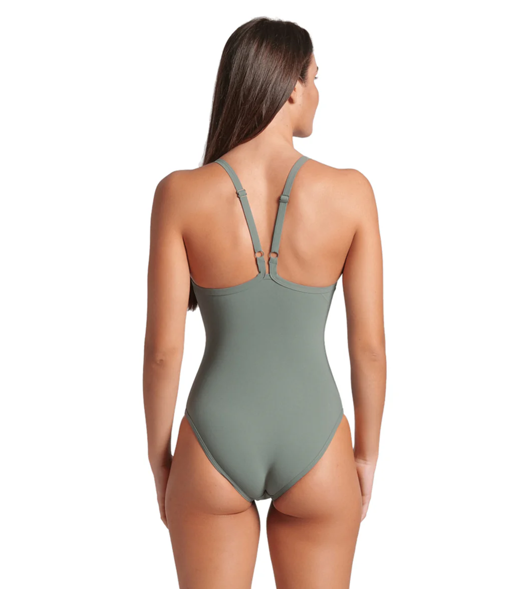 Arena Women's Mesh Panel Closed Back One Piece Swimsuit - Image 9
