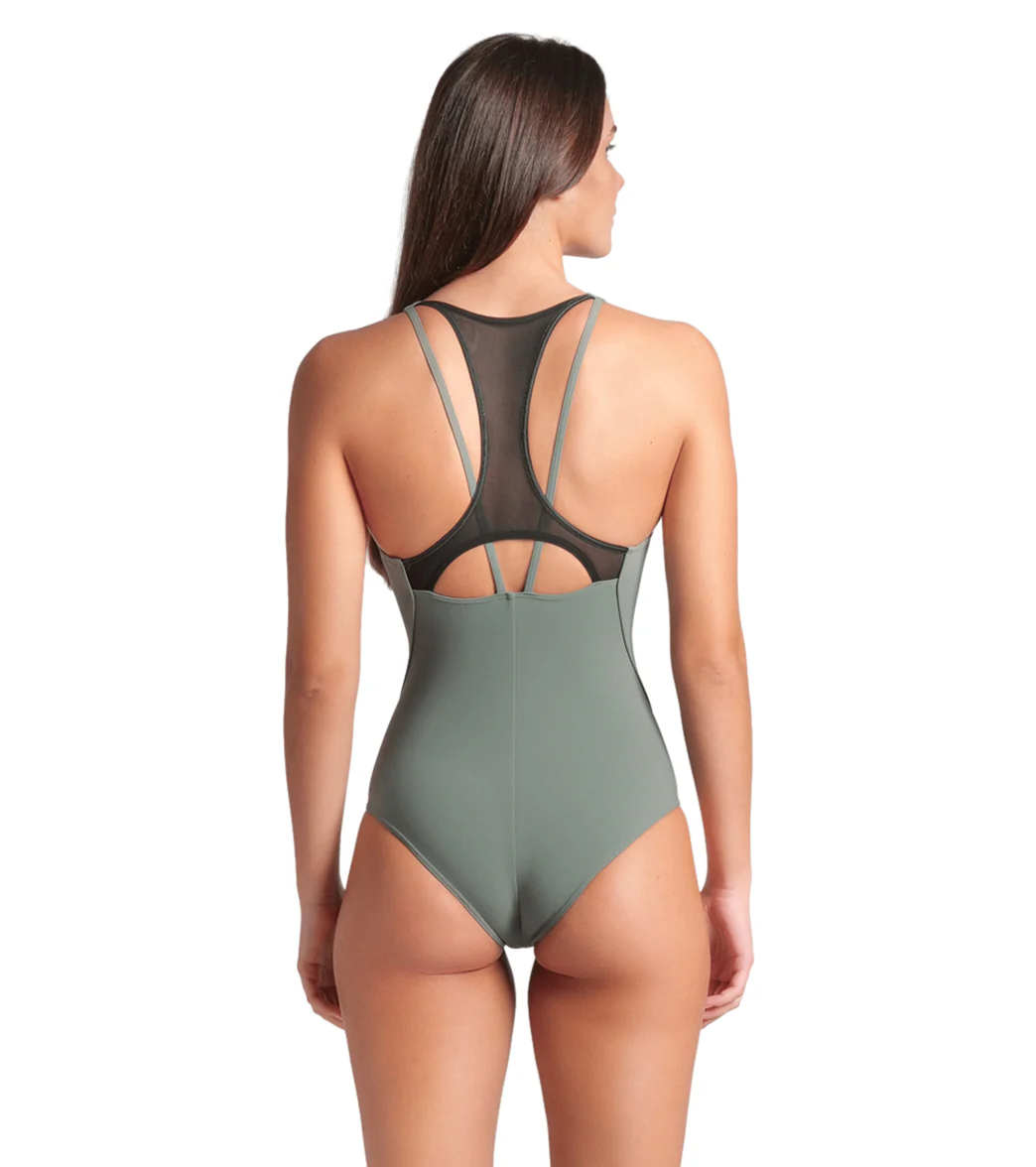 Arena Women's Mesh Panel Power Back One Piece Swimsuit - Image 19