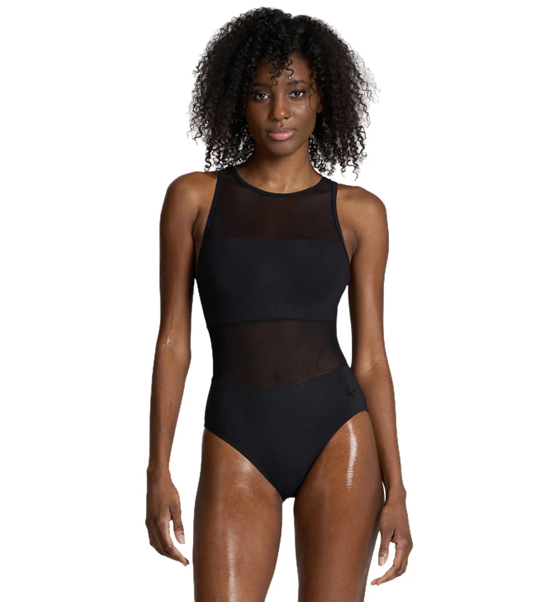 Arena Women's Mesh Panels Vent Back One Piece Swimsuit - Image 13