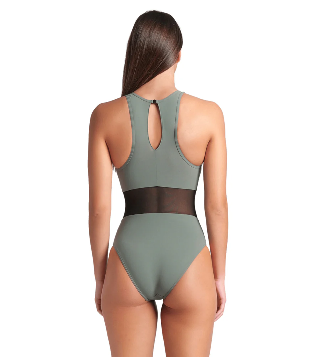 Arena Women's Mesh Panels Vent Back One Piece Swimsuit - Image 16