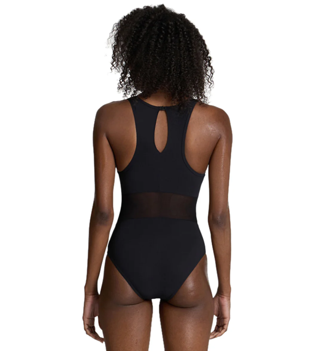 Arena Women's Mesh Panels Vent Back One Piece Swimsuit - Image 4