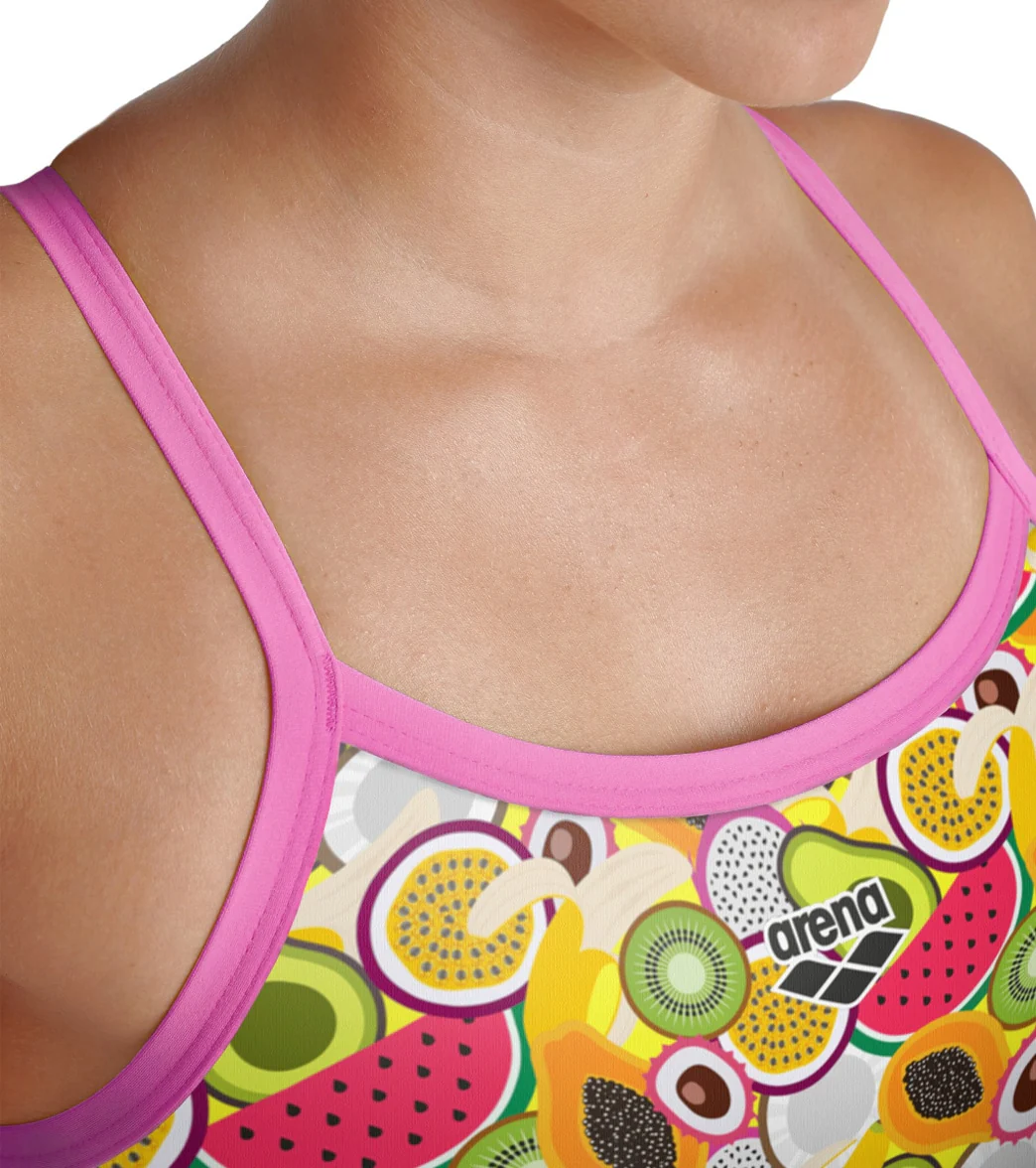 Arena Women's Microfruits Challenge Back One Piece Swimsuit - Image 4