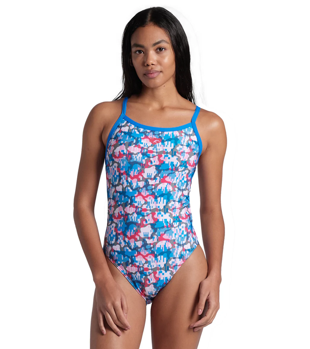 Arena Women's Multi Camo Challenge Back One Piece Swimsuit - Image 8