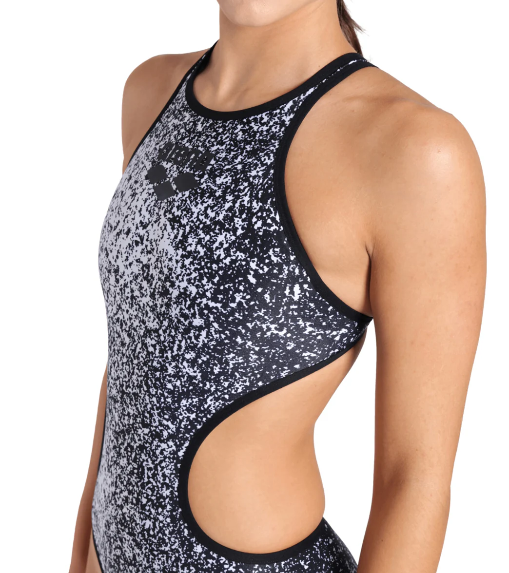 Arena Women's One Paints Tech Back One Piece Swimsuit - Image 4
