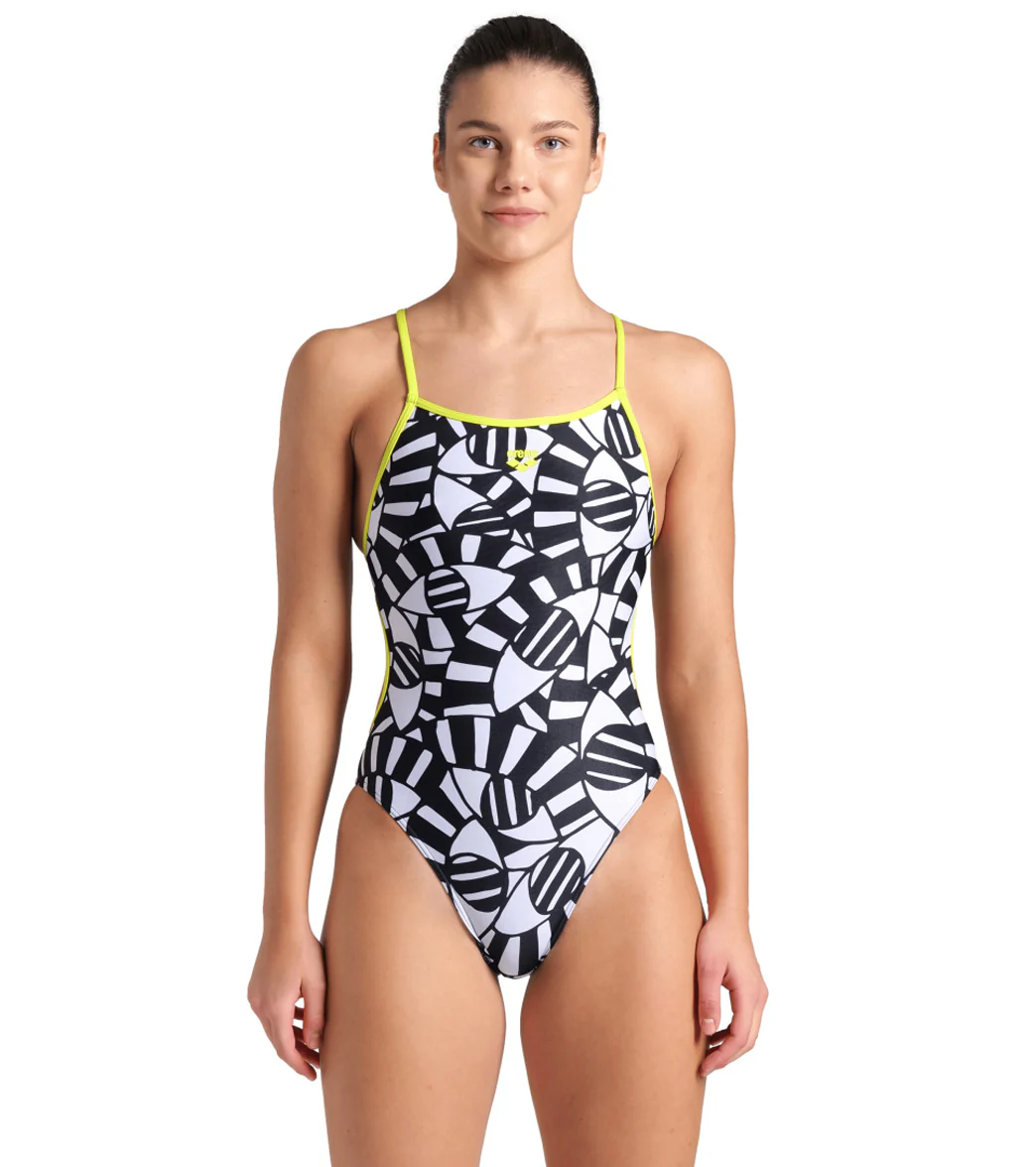 Arena Women's Open Your Eyes Lace Back One Piece Swimsuit - Image 9