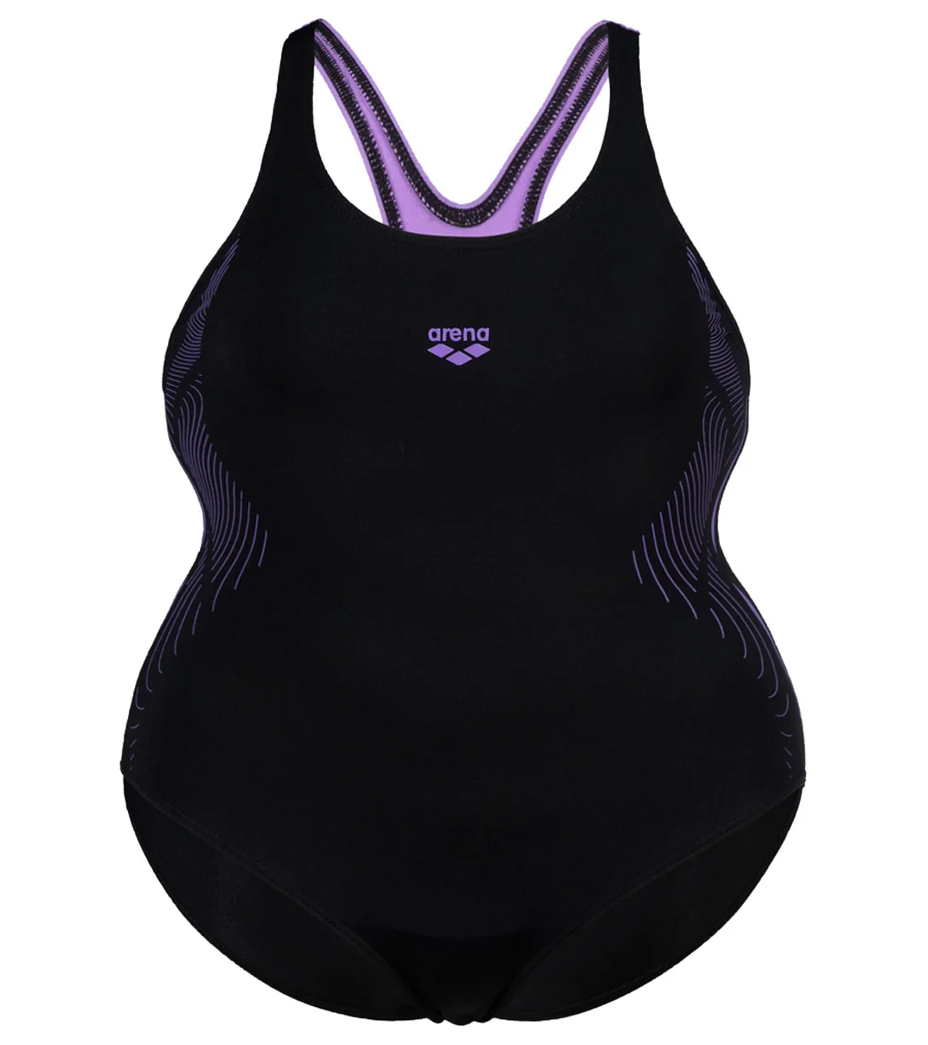 Arena Women's Plus Size Graphic Plus One Piece Swimsuit