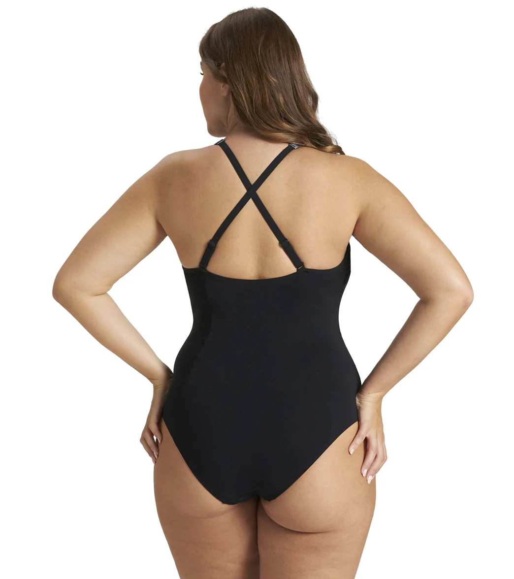 Arena Women's Plus Size Isabel Light Cross Back One Piece Swimsuit - Image 10