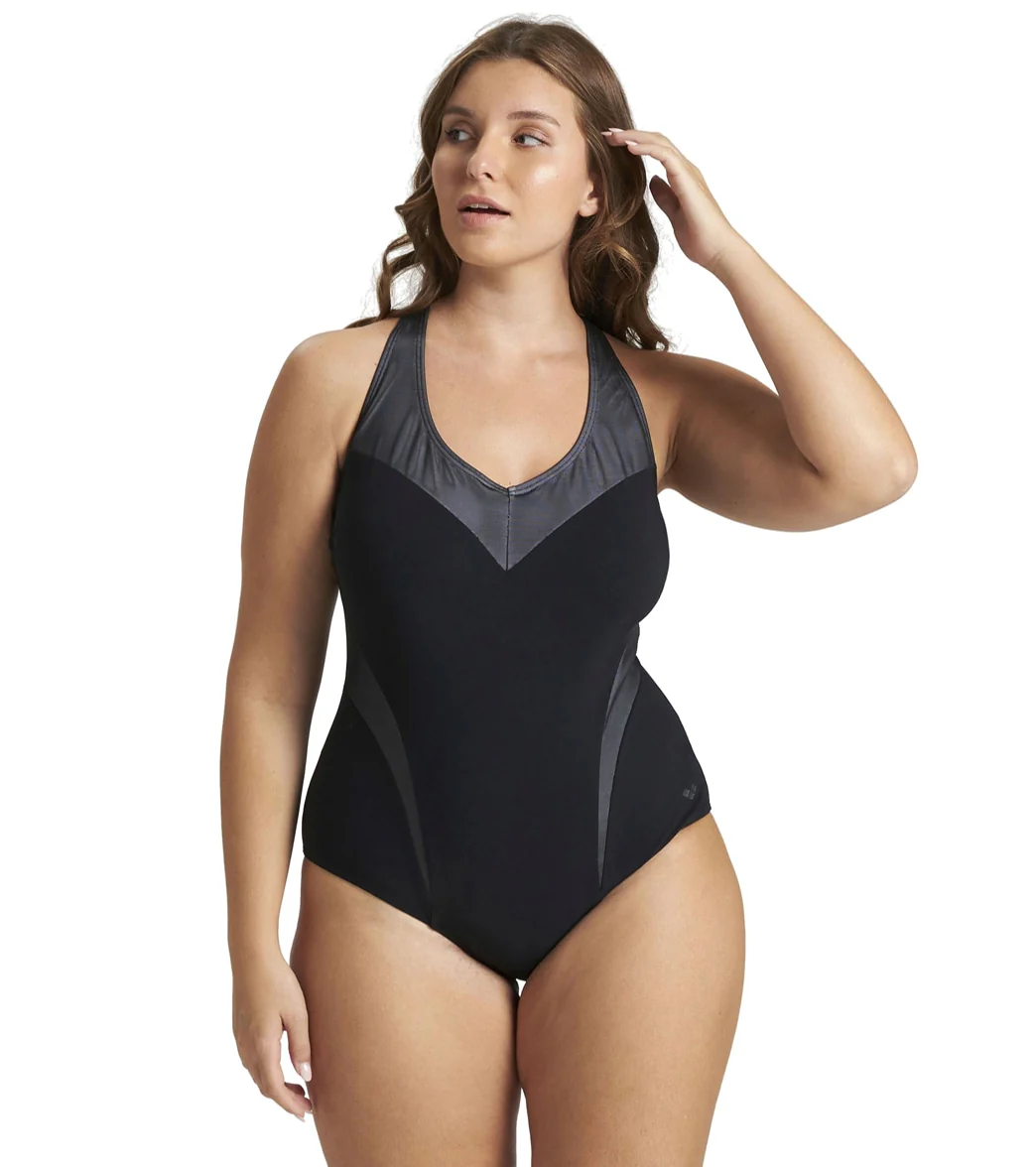 Arena Women's Plus Size Isabel Light Cross Back One Piece Swimsuit - Image 12