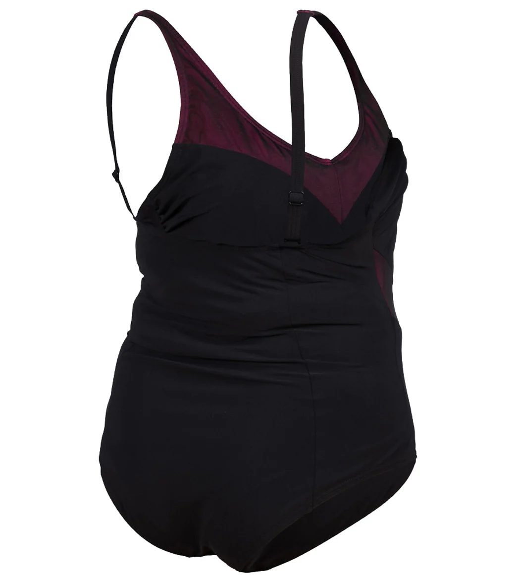 Arena Women's Plus Size Isabel Light Cross Back One Piece Swimsuit - Image 14